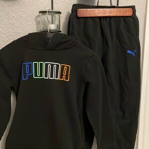 Boys Puma sweatshirt and sweatpants set